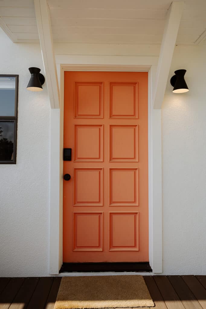 pink front door