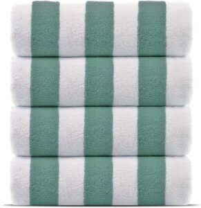 striped airbnb pool towels