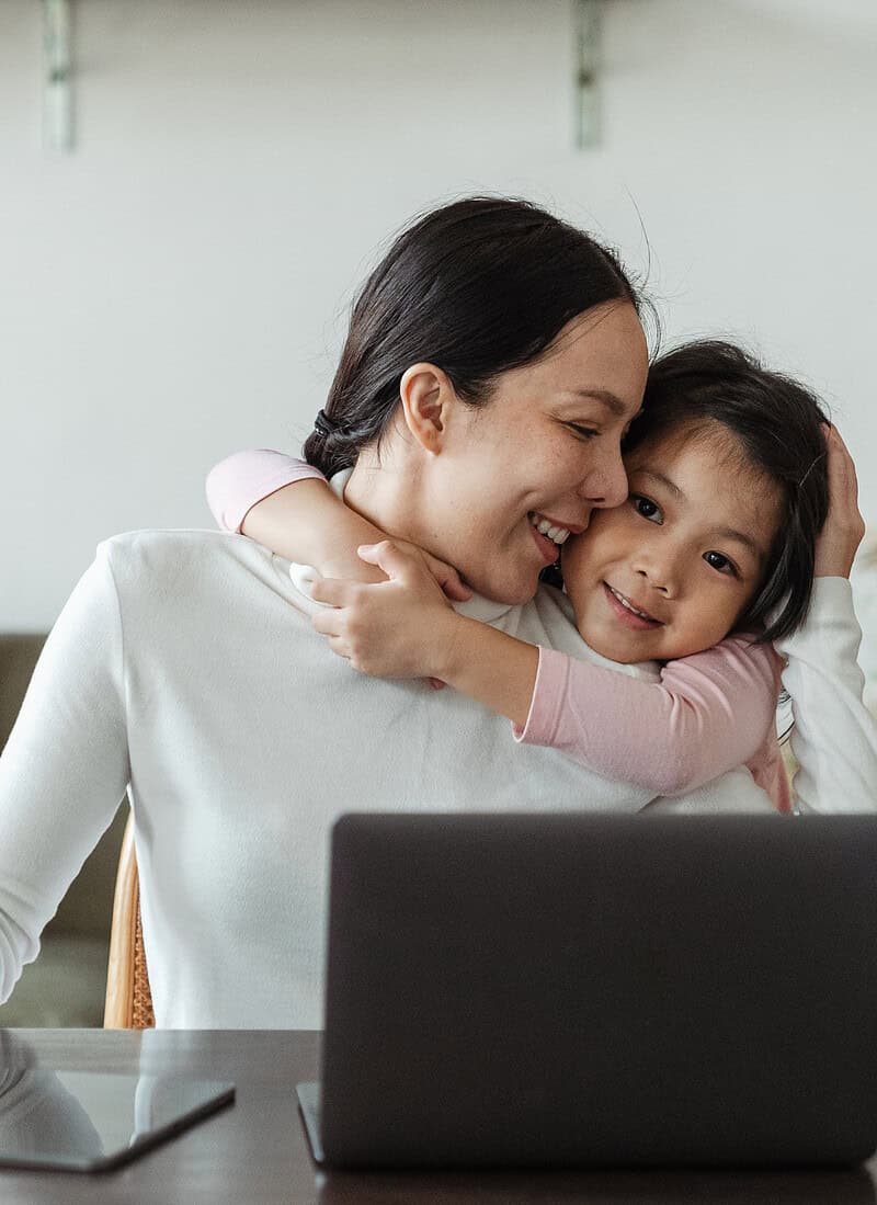 happy working mom