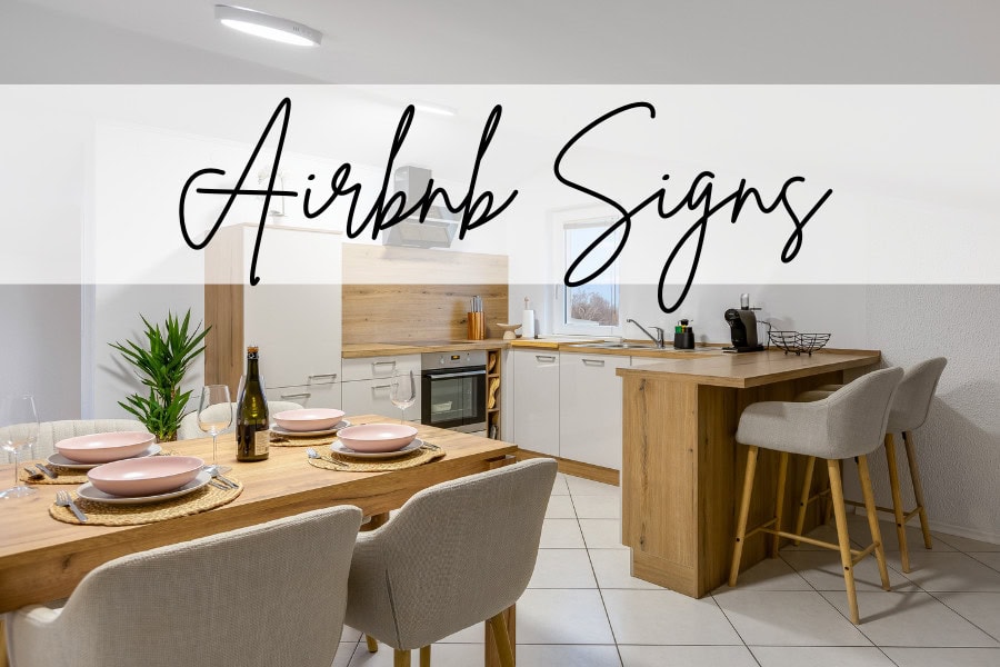 Custom Airbnb signs